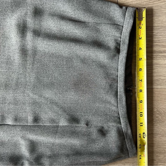 PENCIL SKIRT Vintage SPORT COLLECTION Wool-like Gabardine Grey Midi Sz 4 - Picture 7 of 10
